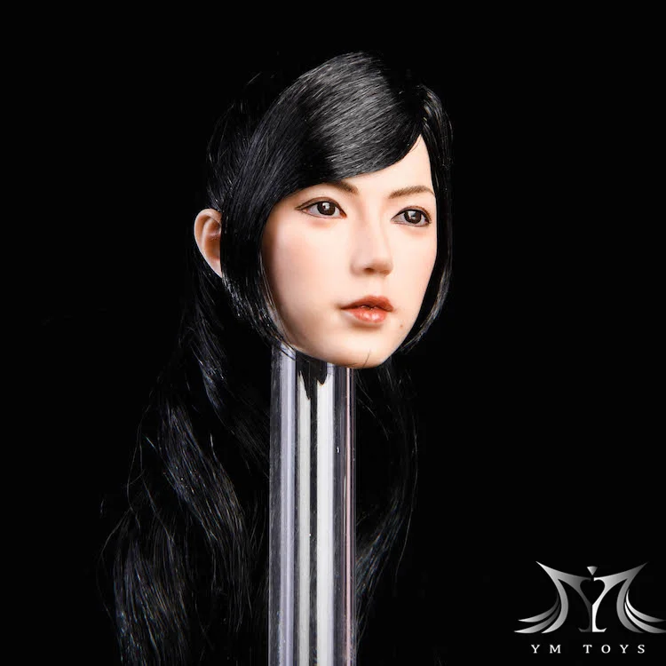 1/6 женская голова резьба YMTOYS YMT019 Jing посадки азиатской красоты голова Лепка с хвостом посаженные волосы для бледных женских игрушек тела
