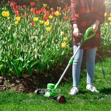 Cortador de grama elétrico portátil, aparador de grama com plug in, máquina de corte para jardim, 220v, 680w