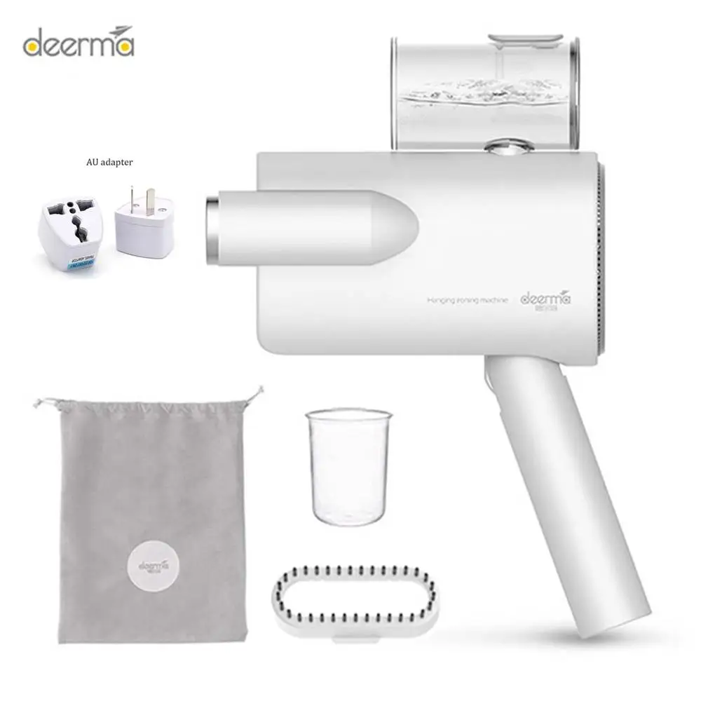 Add AU Adapter Xiaomi Deerma 220 В отпариватель для одежды, ручная гладильная машина для одежды, дорожный 800 Вт мини-электрический утюг для путешествий, паровой утюг для одежды - Цвет: Add AU Adapter