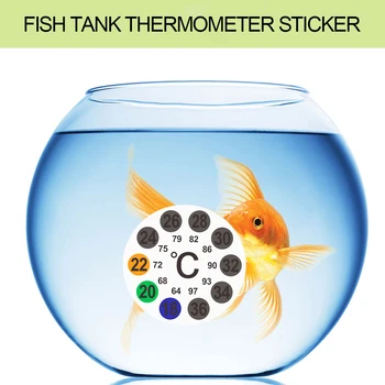 

Fish Tank Temperature Measure Thermometer Sticker Dual Scale Round 50mm Digital Durable Plastic Aquarium Accessories Easy Read
