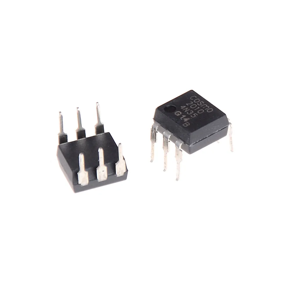 

10 Pcs/lot 4N35 FSC Optocouplers Phototransistor 30V DIP6 IC Connectors