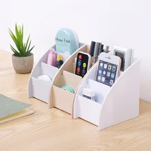 

Desktop Trapezoid Separated Storage Box Office Sundries Rack Cosmetics Compartment Plastic Storage Box Storage Box