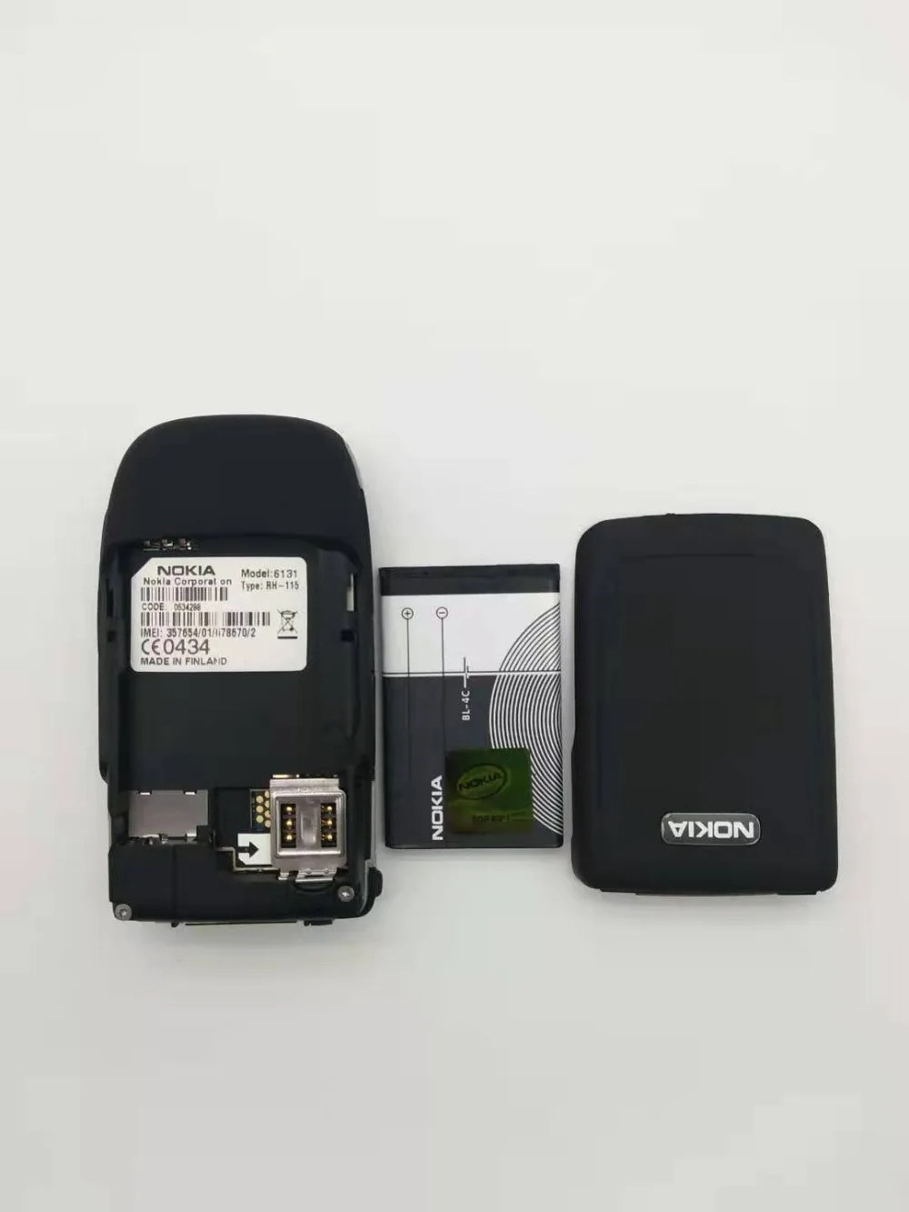 Отремонтированный разблокированный 6131 Мобильный телефон Nokia 6131 дешевая GSM камера FM Bluetooth хорошее качество телефон мульти клавиатуры