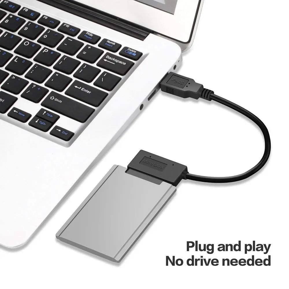 USB 3 0 к Micro SATA Кабель адаптер для 1 8 дюймов HDD SSD конвертер шнур USB3.0 16Pin Msata 7 + 9