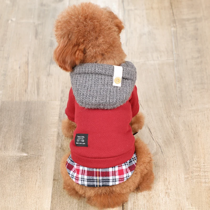 Hoodie Dog Sweater Pet Down Parkas For Cat Suit Cold Weather Ropa Perro Invierno Products JJ60MM | Дом и сад