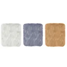 Роскошный длинный мягкий коврик из синтетического меха, Квадратный Ковер, подушка для дивана, ковер для гостиной, спальни, домашний декор