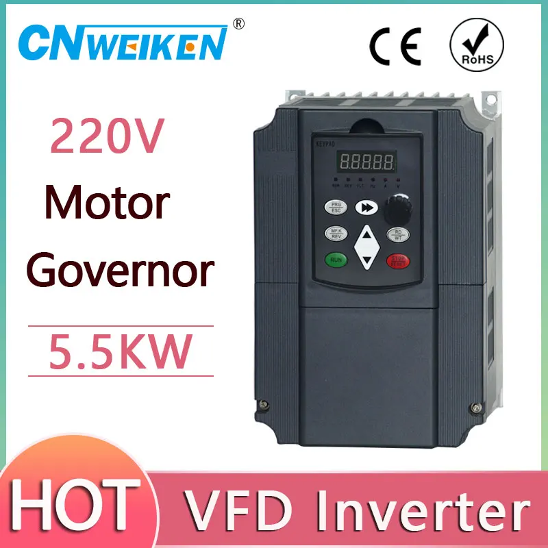 

For Russian! 0.75KW- 5.5KW For water pump Frequency Inverter 1phase 200v input 3 phase 200v output VFD 220V