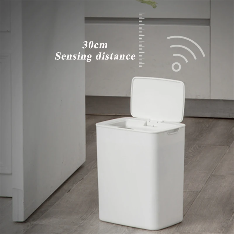 

14L Автоматическая корзина для мусора дома интеллигентая (ый) автоматический индукционный Электрический корзина для мусора Смарт мусорные ведра мусорный контейнер удар бочка