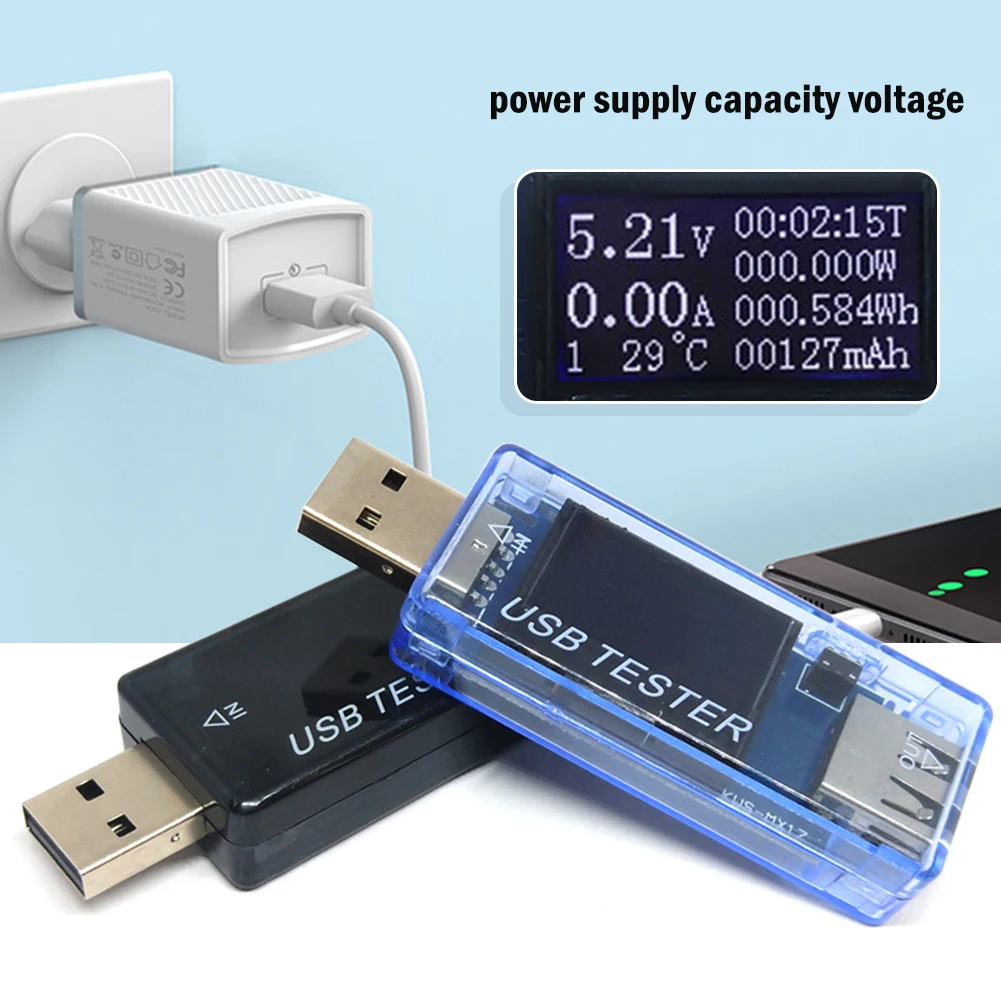 USB тестер 8 в 1 Вольтметр постоянного тока 0 99999 мАч индикатор электрической