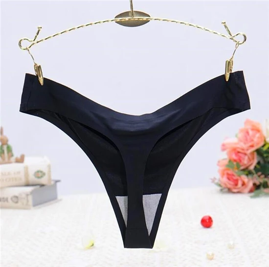 Women's Thread Cotton Underwear Large Size Comfortable Breathable Thong  Sexy Seamless Panties