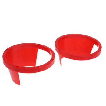 

2 Pieces Dia 6.5'' 17cm Speaker Rings Car Audio Mounting Spacers Forms Red