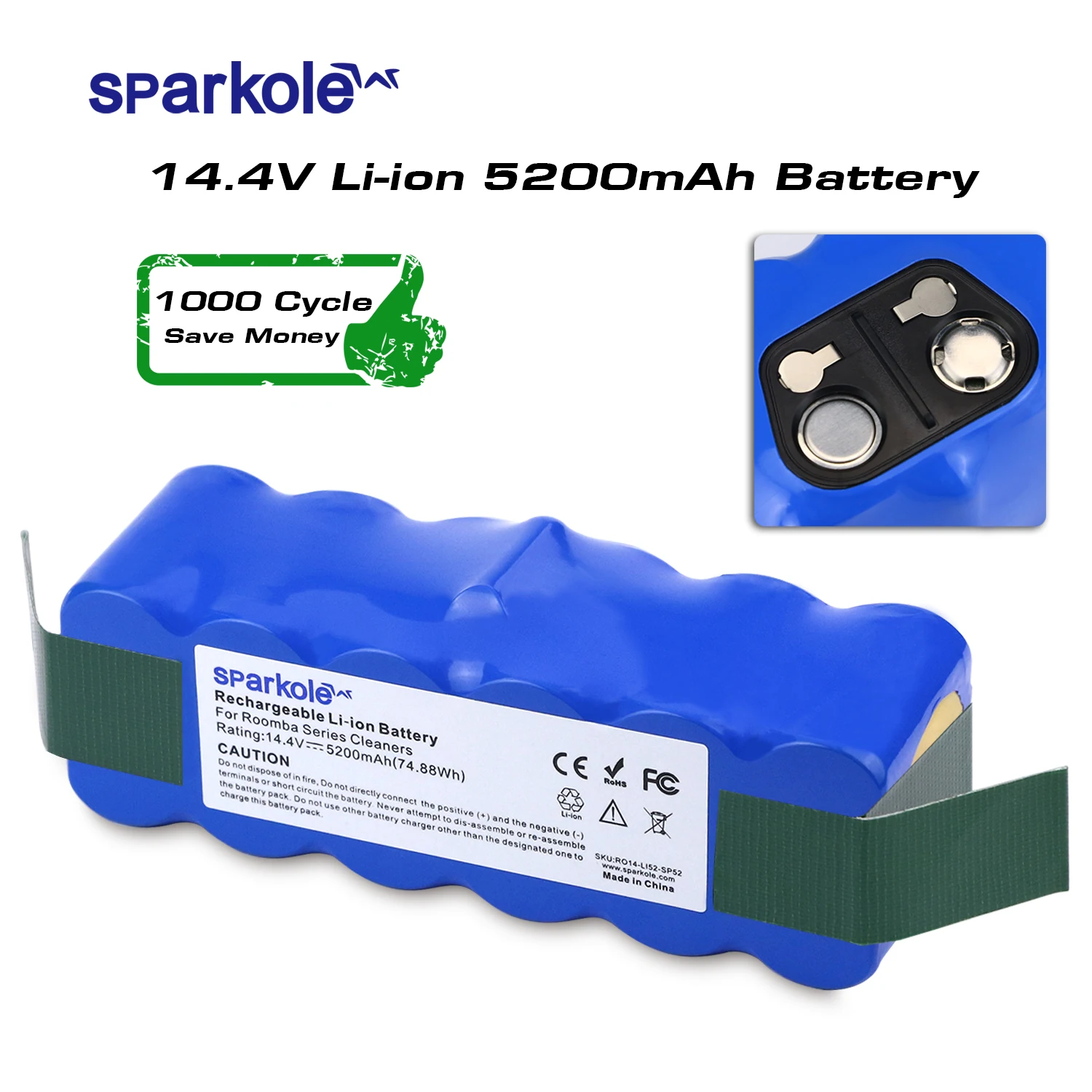 Sparkole Battery For Irobot Roomba 500 600 700 800 Series Fast Shipping