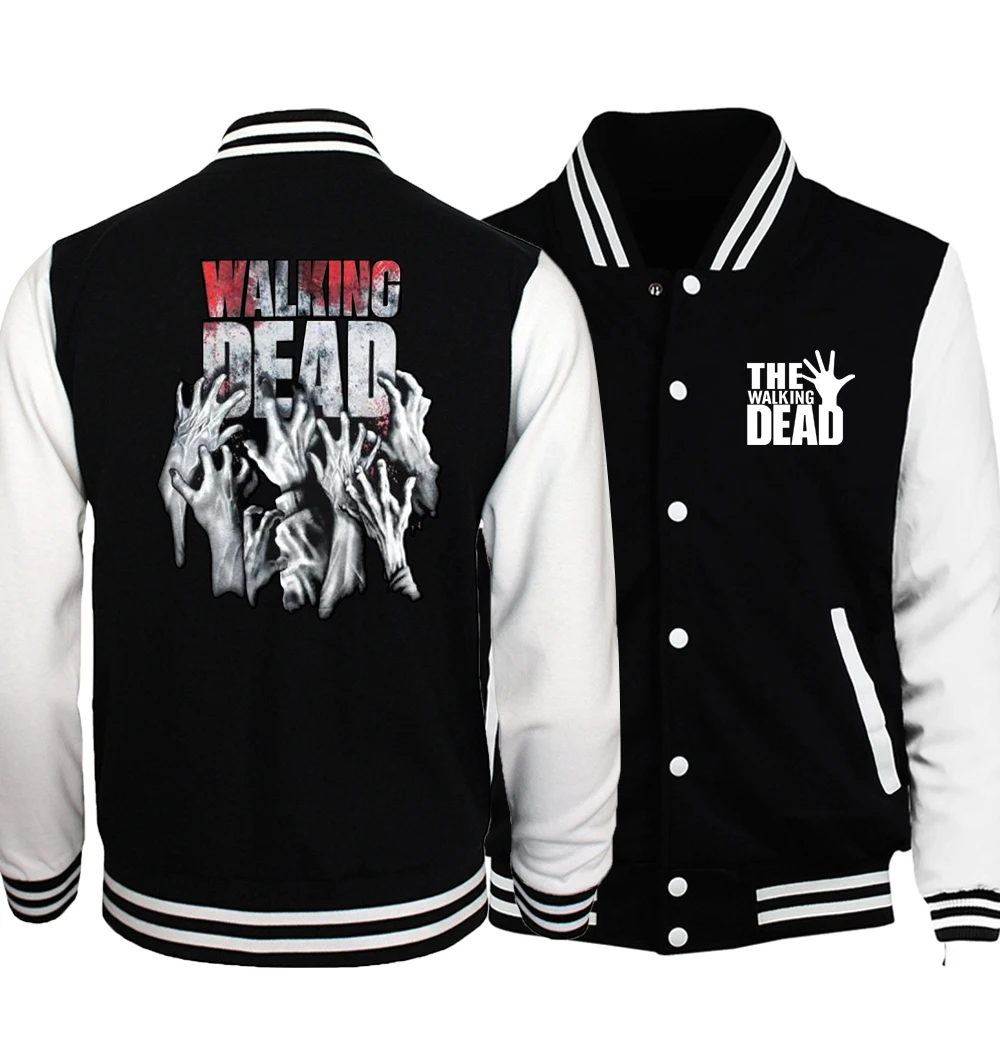 sport coat New The Walking Dead Jackets 2020 Spring Hot Sale Hip Hop Men Coat Fashion Baseball Jacket Plus Size Tracksuit Men Hoodies S-5XL half jacket for men Jackets