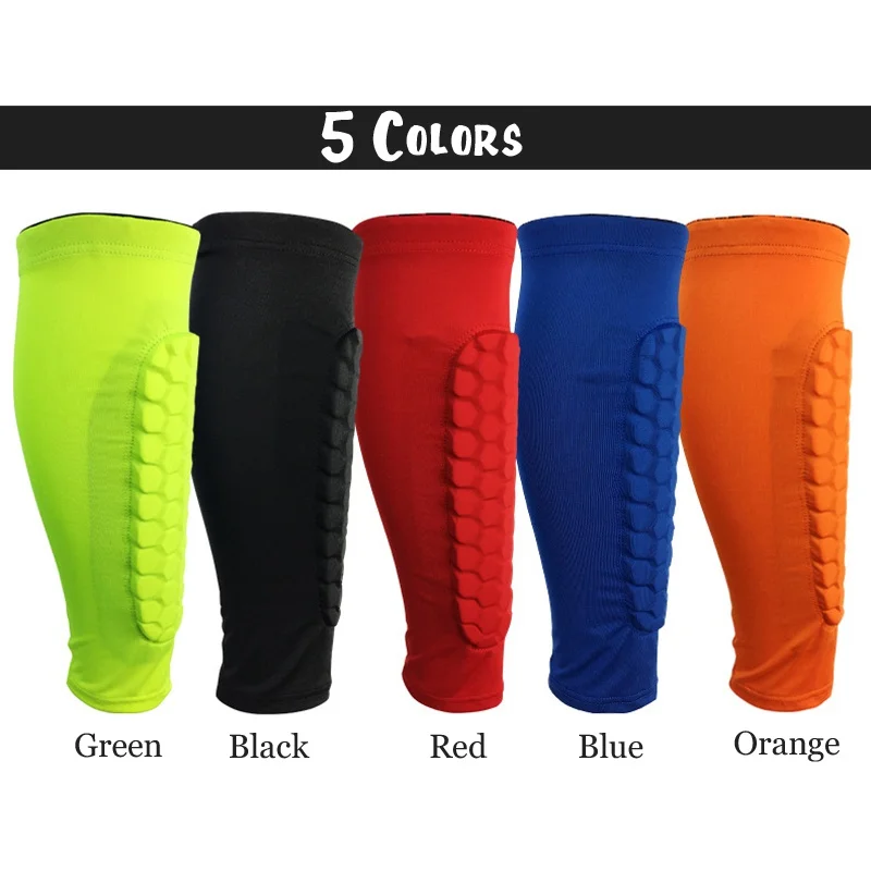 

AISPORT 1Pcs Gym Sport Guard Protector Soccer Honeycomb Anti-crash Leg Calf Sleeve Compression Cycling Running Leg Warmers