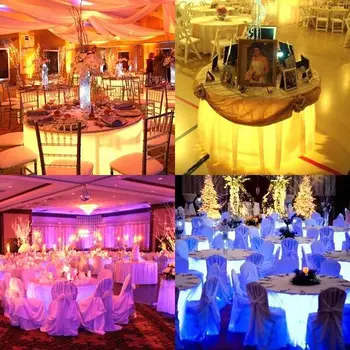 

Wireless remote control Rechargeable RGBW 12pcs 5050SMD LED module Furniture mood Light Enhancer Wedding Bar under table Lamp