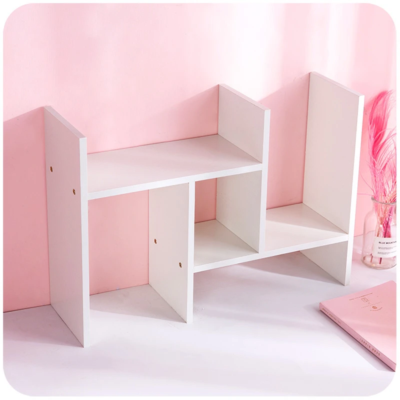 Meisje Hart Kawaii Roze Boekenplank Organizer Slaapzaal Leuke Eenvoudige Wit Kast Opbergdoos Kamer Boek Desktop Hele Plank| | - AliExpress