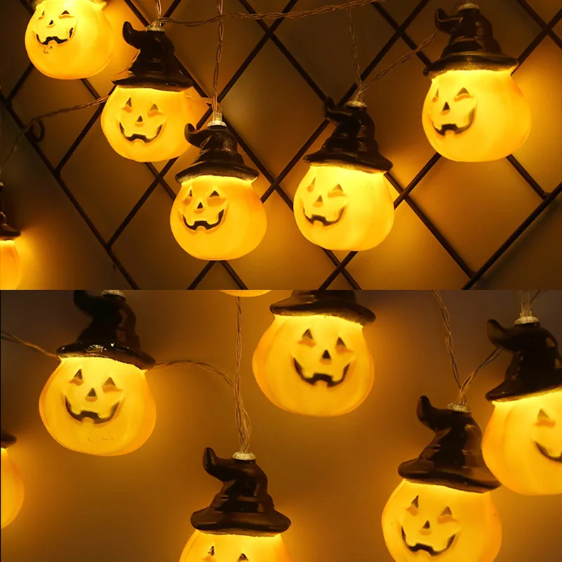 

Newest Halloween Pumpkin Stringlight Remote Control Pumpkin Lantern LED Decorative Lights Party Wedding Decoration