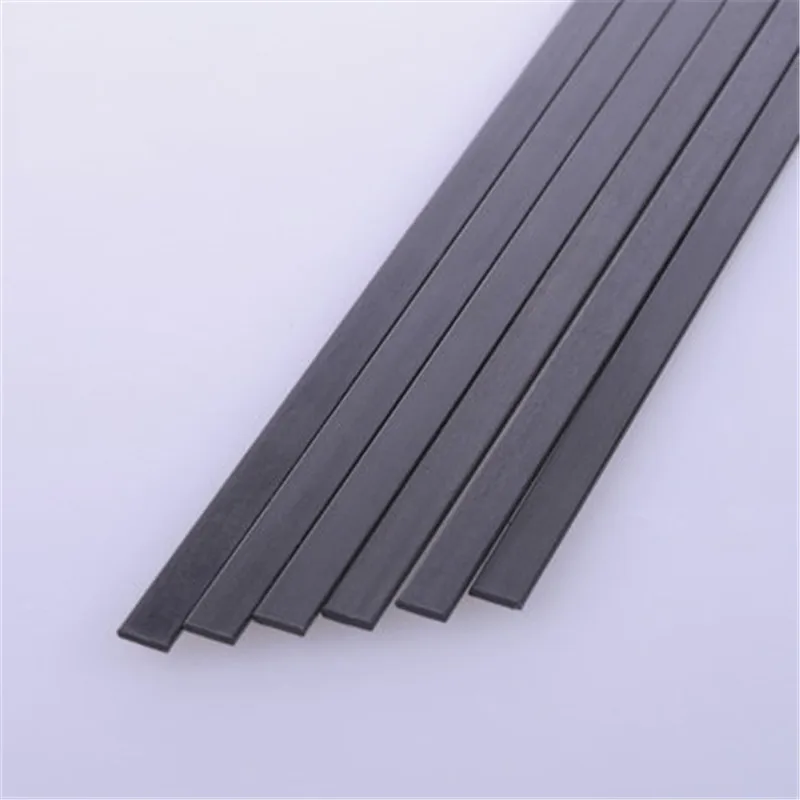 10PCS Carbon Fiber Spuare Strip 0.6X1.8 0.6X3 0.6X4 0.6X6 0.8X1.2 0.8X2.4 0.8X3 0.8X25.4 for RC Airpalne Model Length 500mm