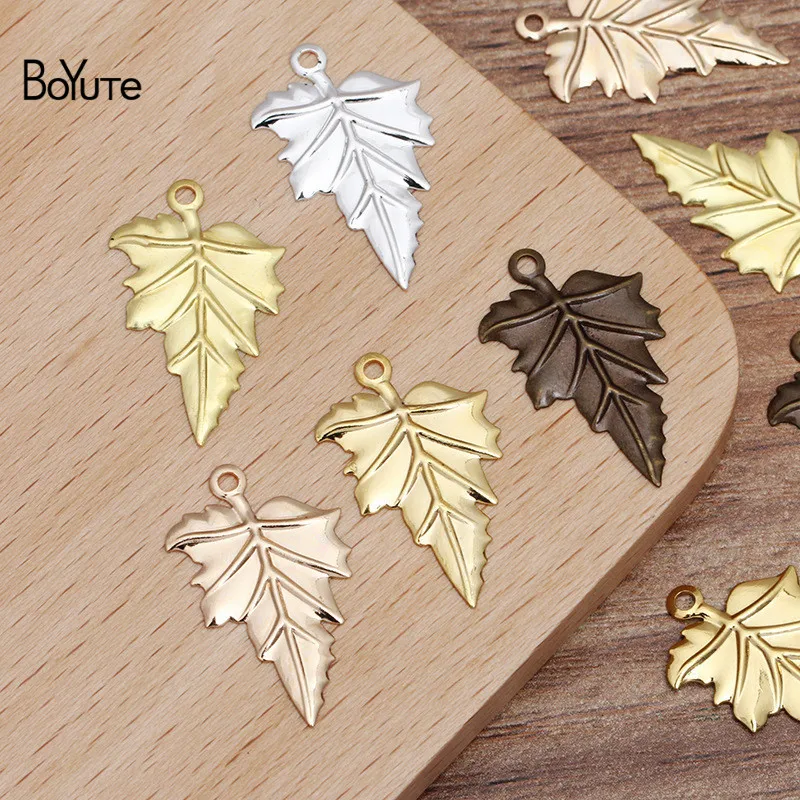 Brass Stamping Leaf Charm Pendants Metal Stamping Leaf Charm Pendants