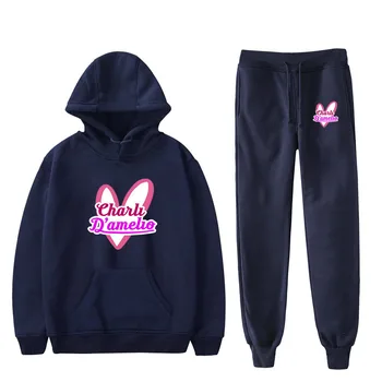 

New Charli Damelio Merch Hoodie Sweatshirt Sweatpants Suit charlie damelio Shirt Trousers Sets Unisex Clothes Pullover Top