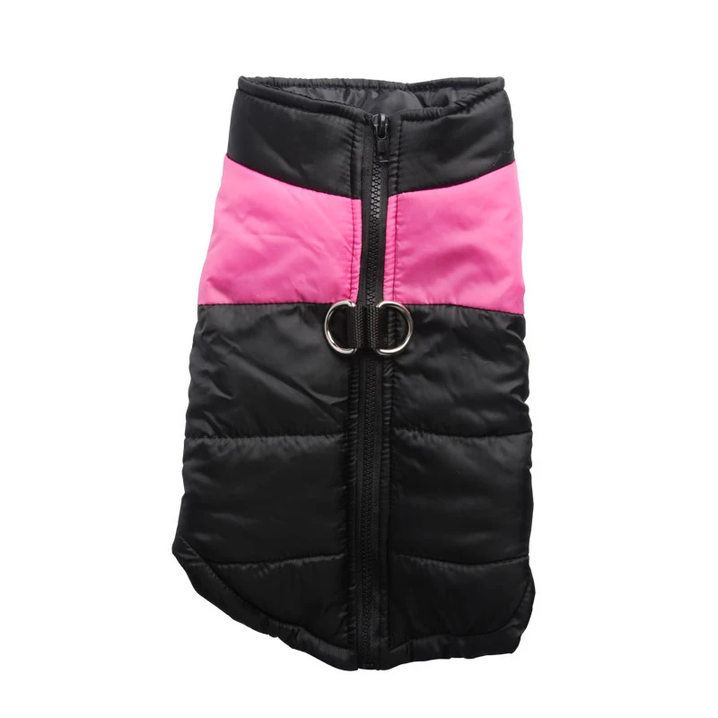 Зимняя теплая куртка для питомца, одежда для собак, одежда для щенков, водонепроницаемый жилет, куртка для маленьких и средних собак, чихуахуа, бульдога, померанца - Цвет: Pink