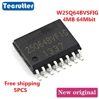 

5PCS W25Q64BVSFIG 25Q64BVFIG SOIC16 8MB 64Mbit 25Q64 SPI NOR FLAHS Free shipping