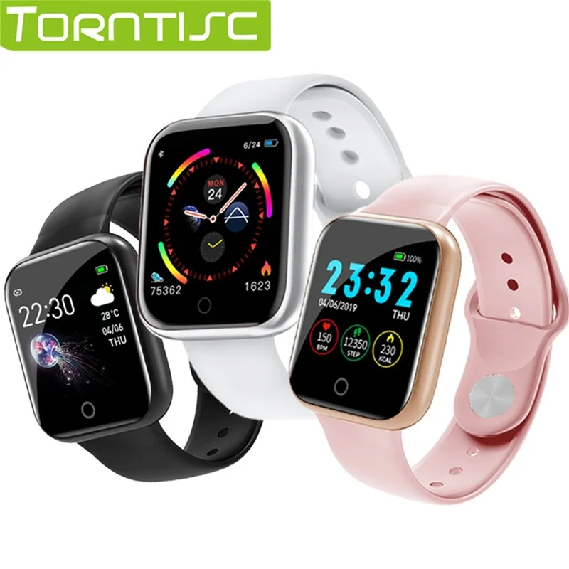 

Torntisc Single Touch Smart Watch Men Women Heart Rate Blood Pressure Oxygen PK B57 Smartwatch For Apple Watch Android IOS
