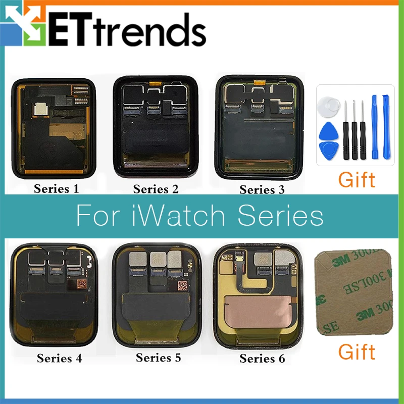 For Apple Watch Series 4 Series 5 LCD Display Screen For Apple Watch 1 Series 2 LCD Touch Screen For iWatch 3 iWatch 6 Display