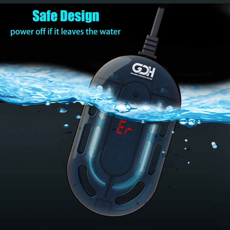 220-240V LED Digital Heater Fish Tank Turtle Tanks Electric Heating Rod  Automatic Thermostat Heater Aquarium Accessories - AliExpress