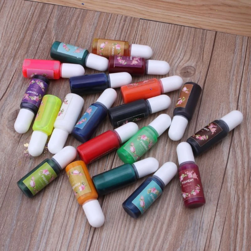 Epoxy Resin Pigment 48 Bottles High Concentrated Alcohol-Based Inks Epoxy Resin Pigment Translucent Crystals Liquid Resin Pigment Kit