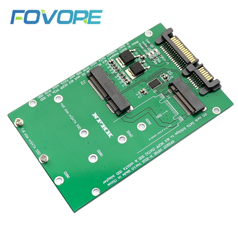 Адаптер mSATA SATA M.2 ngff m2 адаптер 2 5 конвертер для + NGFF SSD-карты | Компьютеры и офис