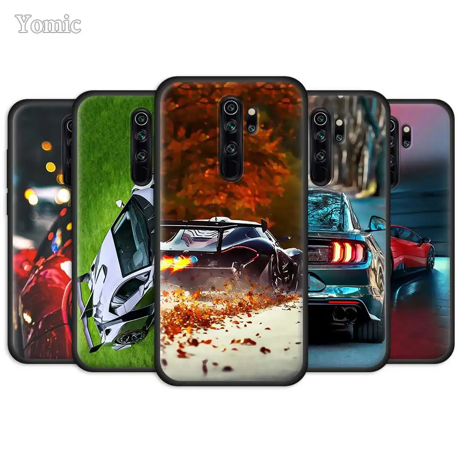 Автомобильный крутой чехол для Xiaomi Redmi Note 8 8T 9S 9 10X 4G K20 K30 Pro K30i 5G 6 7 8A черный
