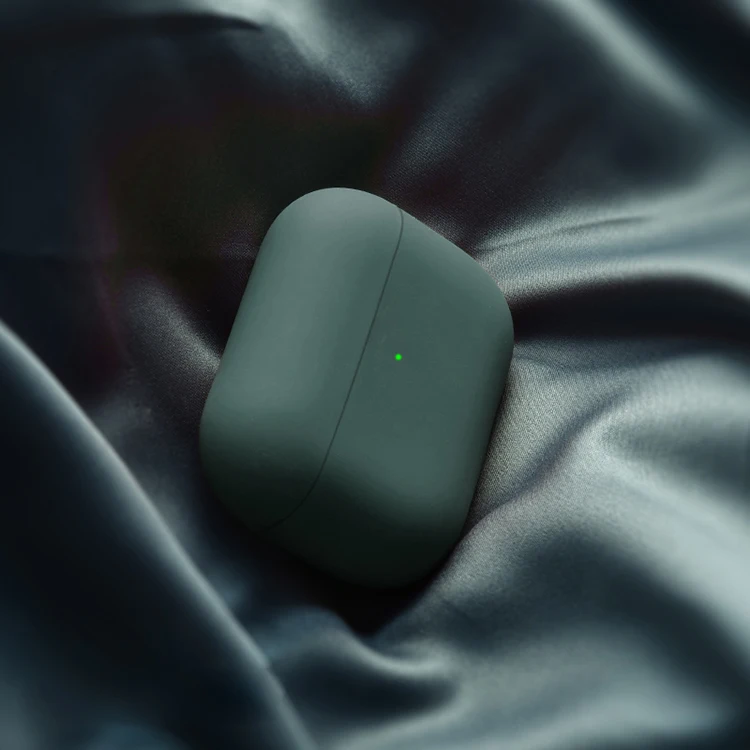 Arvin чехол для Apple AirPods 1 2 Чехол жидкий силикон анти-шок детская кожа сенсорный мягкий тонкий защитный чехол для Airpods - Цвет: Green
