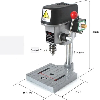 

Mini Precision Bench Drill Stand Electric Bench Drilling Machine Drill Chuck Compound Vise Fixture Table Working Milling Lathe