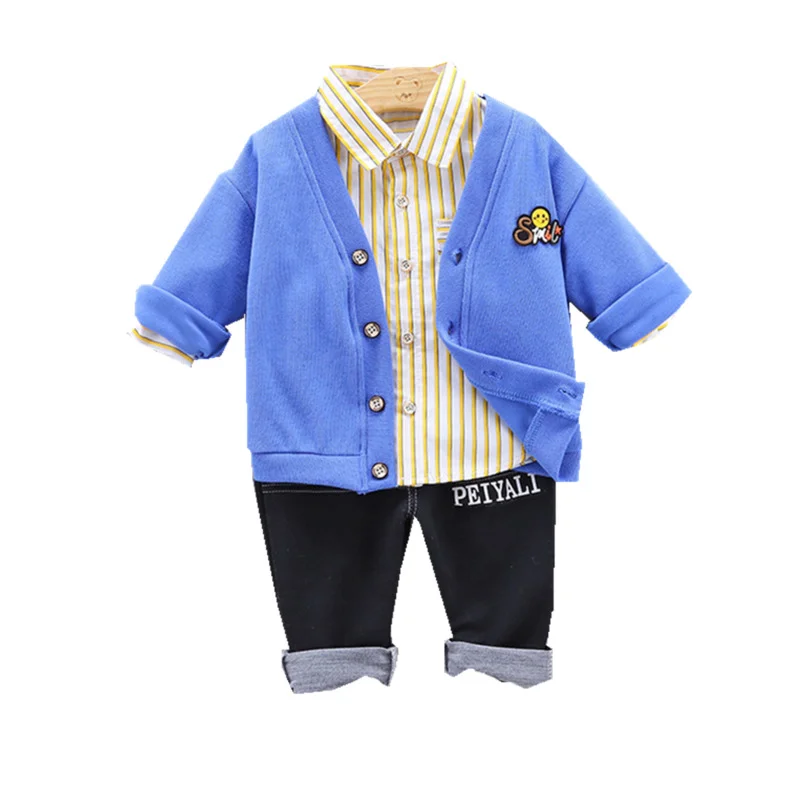 

Spring Autumn Children Clothes Baby Boy Girls Cartoon Jacket Shirt Pants 3Pcs/sets Kid Infant Toddler Clothing Casual Sportswear
