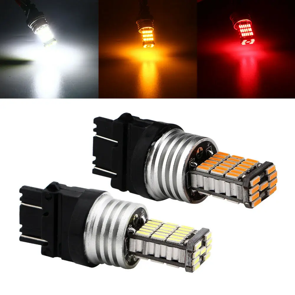 2шт 3157 45 SMD сигнальная лампа T25 Led Canbus автомобильные тормозные задние фонари