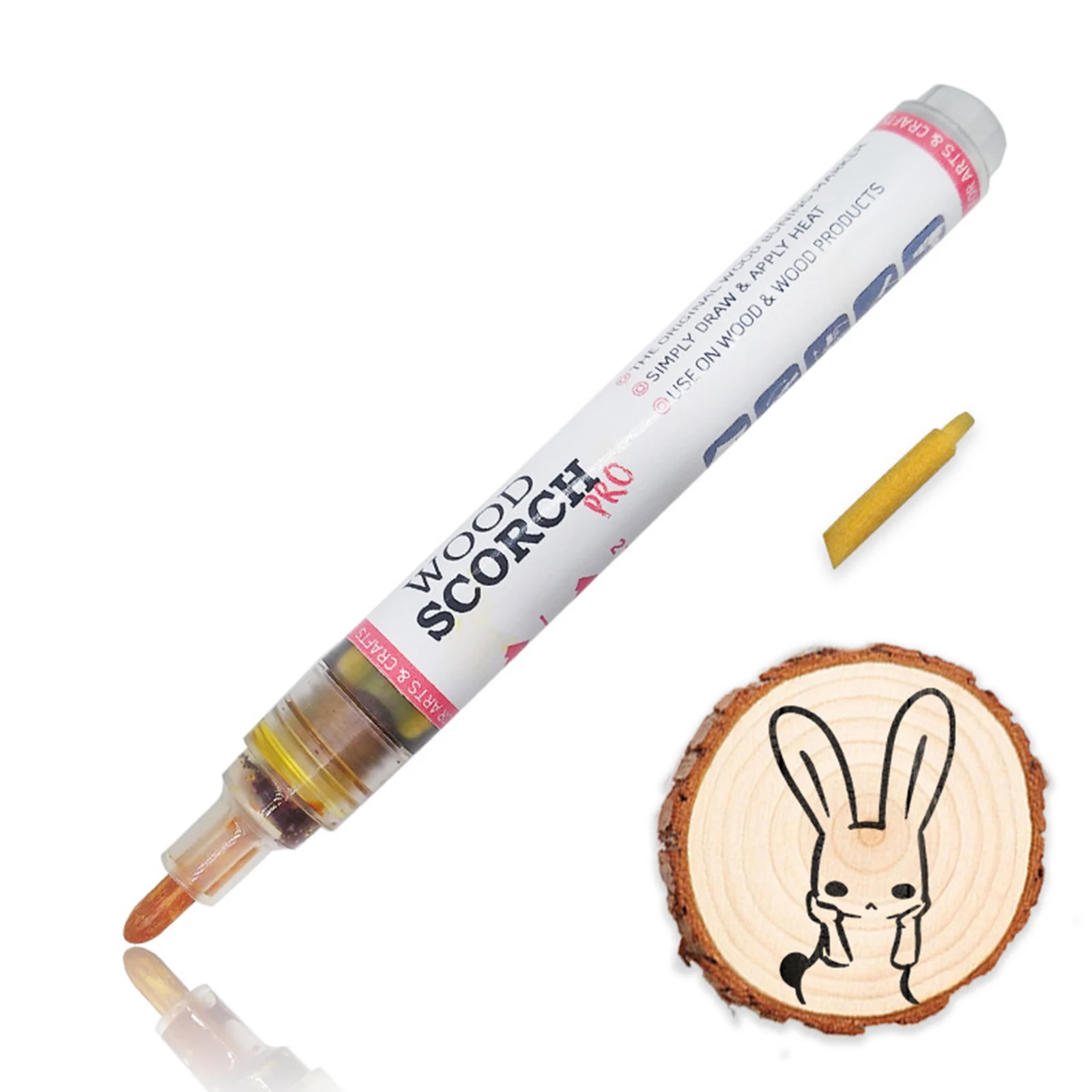 Wood Burning Pen Wood Burning Pen Scorch Wood Burned Marker Pyrography Pens for DIY Projects Fine Tip Woodworking Supplies