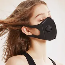 3 шт./компл. губка пыле PM2.5 маска для лица с дыхательный клапан моющиеся респиратор