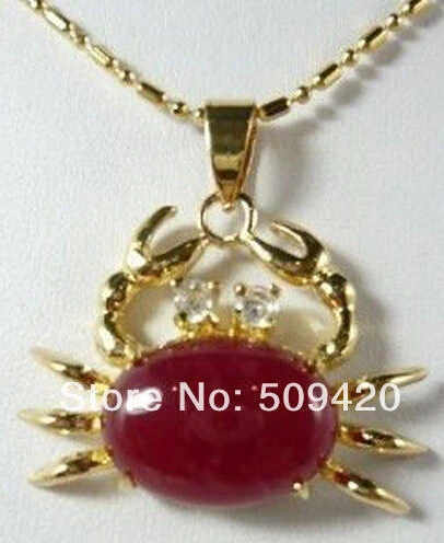 free shipping &gt&gt&gt&gtAmazing Spiral Freshwater red stone 18KGP Woman's Pendant Necklace | Украшения и аксессуары