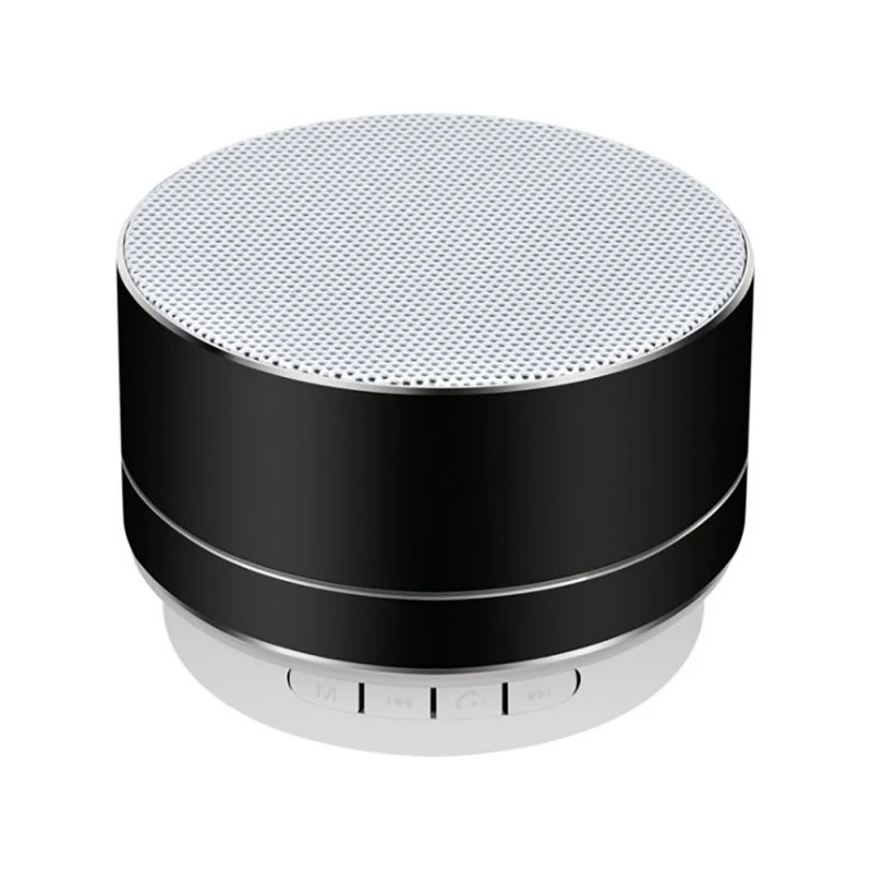 Беспроводной bluetooth динамик металлический мини портативный динамик subwoof с микрофоном Поддержка TF карты FM радио металлический супер бас сабвуфер