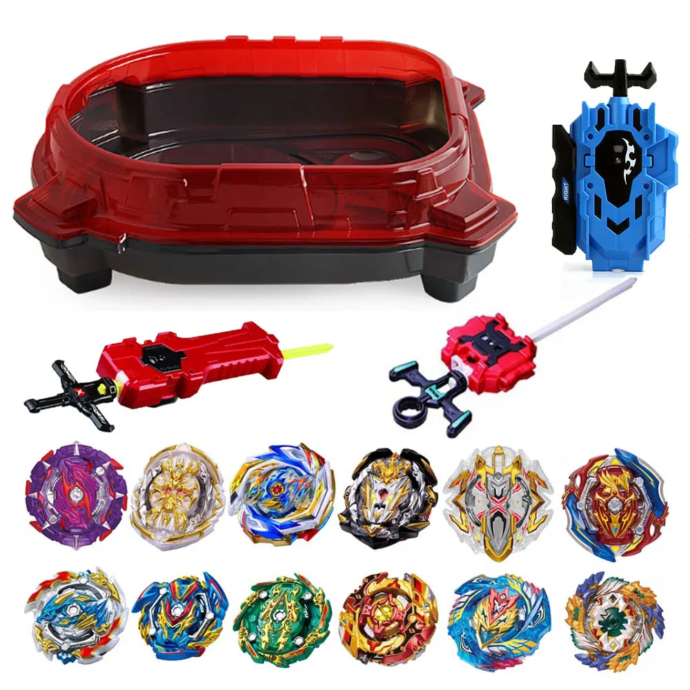 Новинка Beyblade Burst GT bey Blade игрушка из металла Funsion Bayblades набор коробка для хранения с пусковой пластиковой коробкой игрушки для детей - Цвет: 102-ZDP 2-15PCS