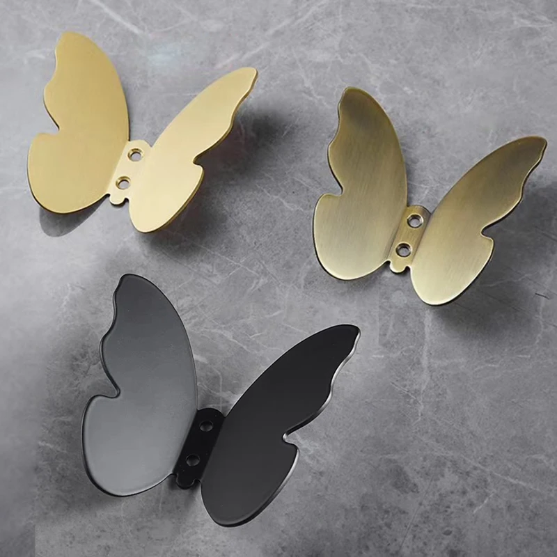 

Robe Hooks Brushed Gold Towel Hanger Hooks For Clothes Coat Hat Bag Hooks Wall Mount Bathroom Accessories Door Towel Hook Holder