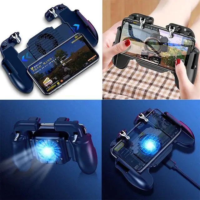  BEESCLOVER PUBG Mobile Phone Game Controller Joystick Cooling Fan Gamepad for IOS Android