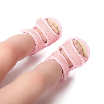 

New 0-18 Monthes Baby Shoes Boys Girls Soild Summer Breathable Anti-Slip Shoes Sandals Toddler Soft Soled Shoes
