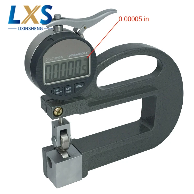 

0.001mm Digital Display Continuous Thickness Meter For Rubber/Fabric/Paper Sheet/Metal/Glass