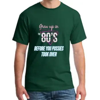 

Printed 80s retro nostalgia provocation tshirts homme plus sizes s-5xl popular natural
