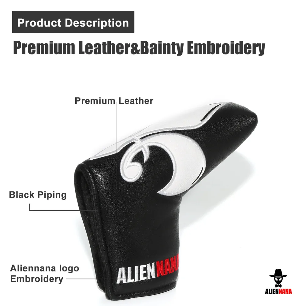 Golf_club_head_cover_headcover_putter_covers_white_Aliennana_02