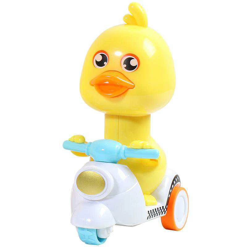 

New Small Yellow Duck Pull Back Motorcycle Press Duckling Motor Car Child Toy Car Boy Girl Baby 1-2-3 Year Old Child Inertia Toy