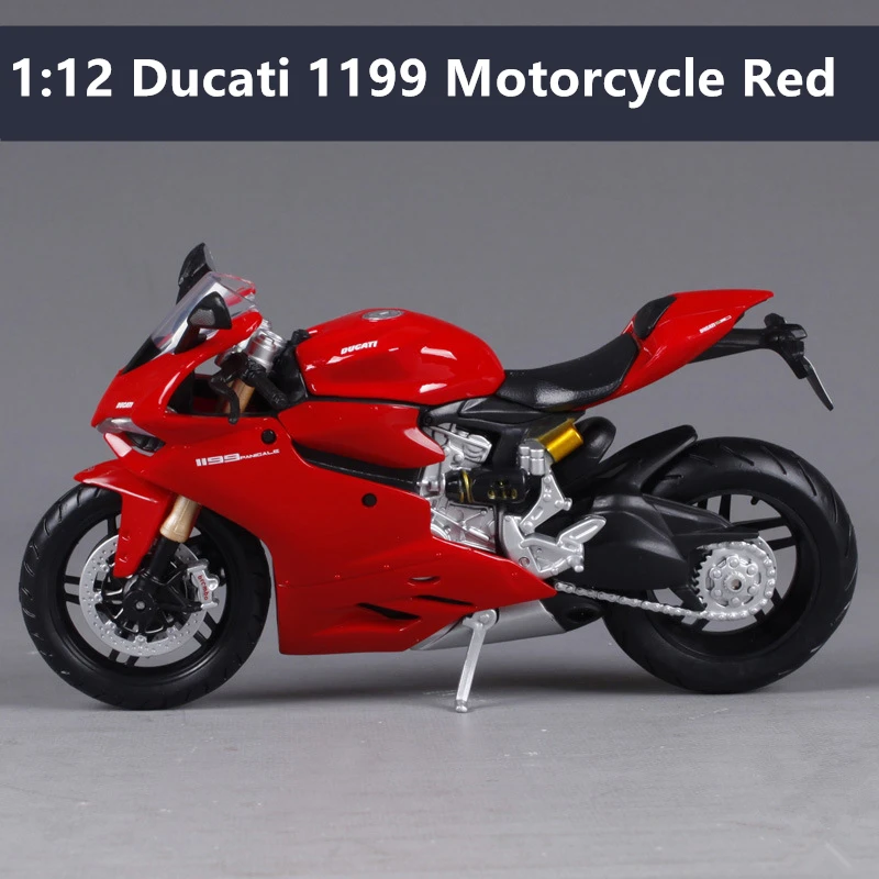 Maisto 1:12 Yamaha 450F моделирование сплав Мотокросс серии авторизованный модель мотоцикла игрушечный автомобиль - Цвет: Ducati 1199