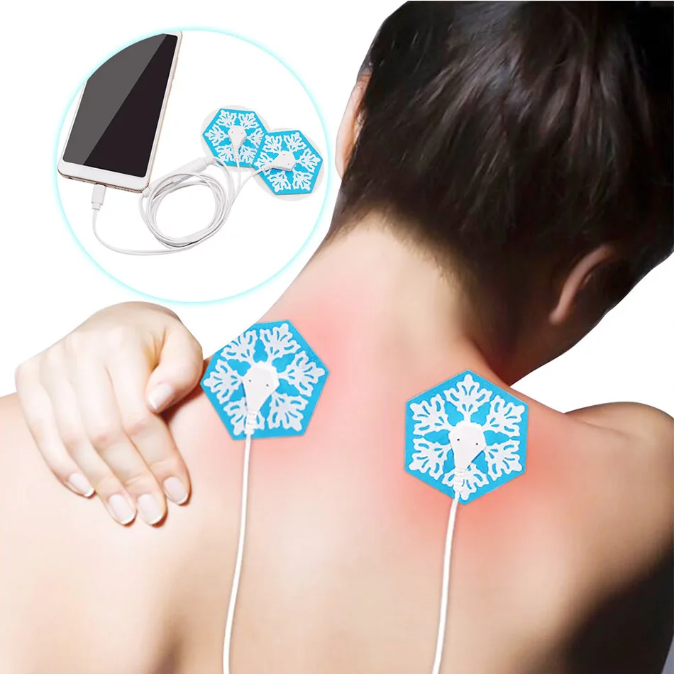 Мини-массажный стимулятор для тела и мышц, для мобильного соединения, акупунктурная терапия, для спины, шеи, плеч, электрический массажный коврик, расслабляющий